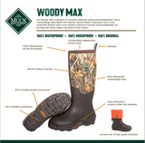 Muck Boot Woody Max Camo/Orange Lining